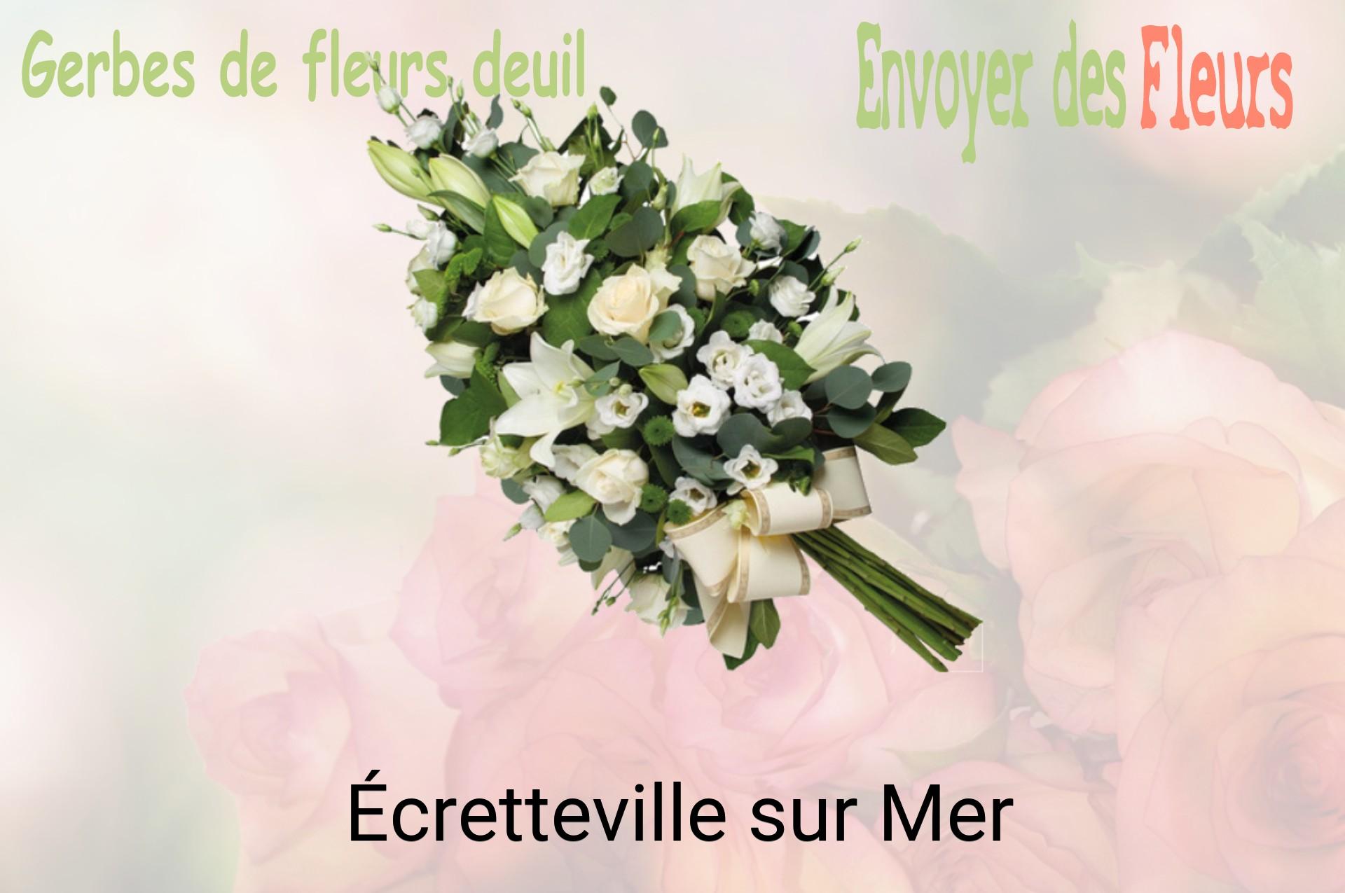 Gerbe de fleurs de deuil livrée à Écretteville-sur-Mer